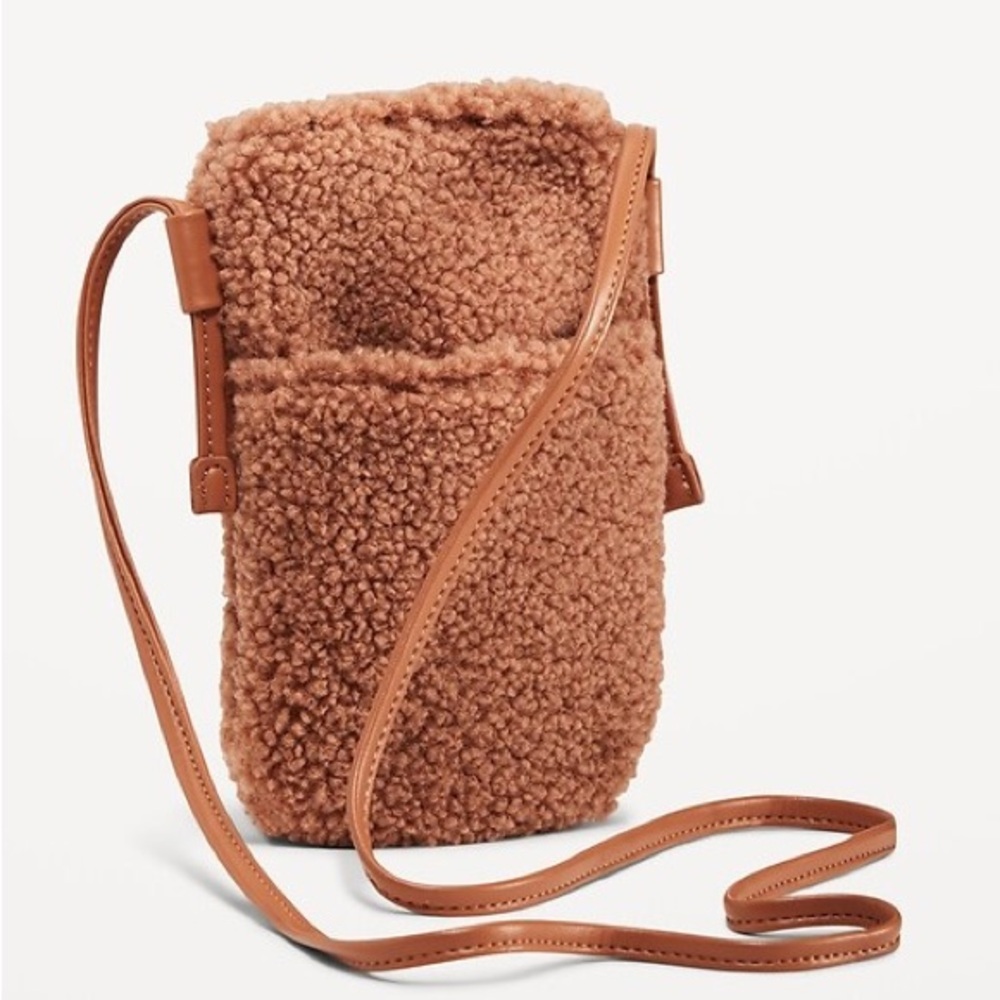 Old Navy Tan Sherpa Crossbody Bag (NWT)